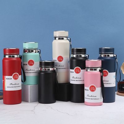 Termos de frasco de vácuo inteligente de 600 ml com controle de temperatura de aço inoxidável de parede dupla