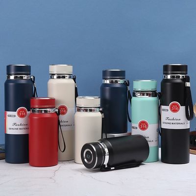 Termos de frasco de vácuo inteligente de 600 ml com controle de temperatura de aço inoxidável de parede dupla