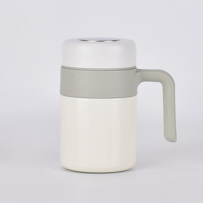 Copo térmico de aço inoxidável de parede dupla com filtro de chá e isolamento térmico de 12-24 horas