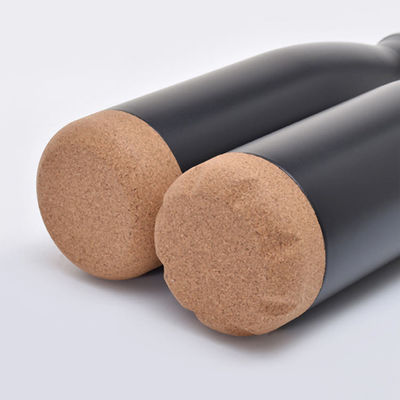 Garrafa térmica de vácuo frasco de parede dupla com fundo de madeira design moderno best seller