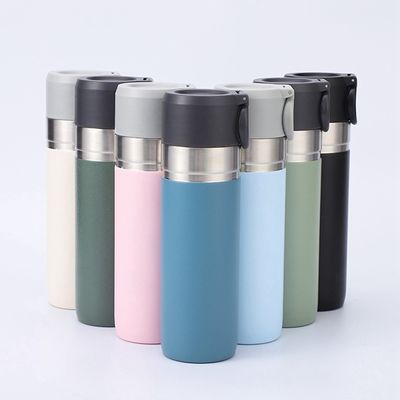 Flasca de vácuo de aço inoxidável de 500 ml para viagens isoladas por parede dupla