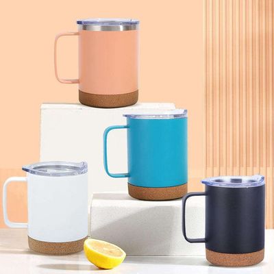 Amostra fornecida 12 oz de aço inoxidável sublimação cerveja tumbler de café com fundo de cortiça