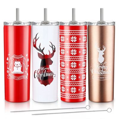 20oz Sublimação Tumblers Ofertas de ocasião Logotipo personalizado Taça de café de Natal