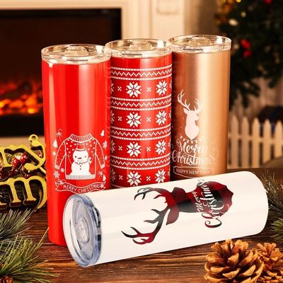 20oz Sublimação Tumblers Ofertas de ocasião Logotipo personalizado Taça de café de Natal