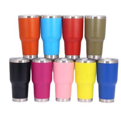 30oz de aço inoxidável Vacuum isolado canecas de café de parede dupla tumbler copos com tampa