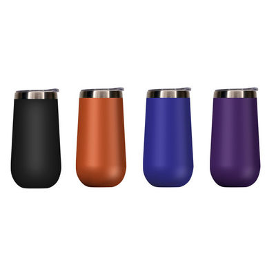 Frascos de vácuo Termoses 10oz Champagne Tumbler com impressão de logotipo personalizado