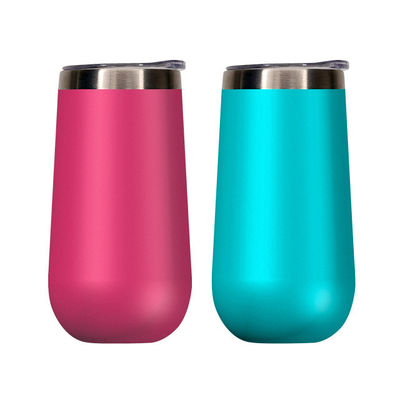 Em estoque 6oz Flautas de champanhe sem caule Tumbler 10oz Crianças Sublimação caneca de café Vacuum isolado copos