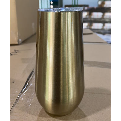 Em estoque 6oz Flautas de champanhe sem caule Tumbler 10oz Crianças Sublimação caneca de café Vacuum isolado copos