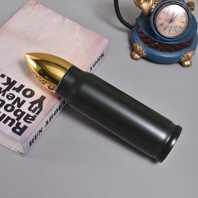 500 ml 1000 ml de aço inoxidável Bala de vácuo Thermos Cup Dupla parede Bala Tumbler ouro