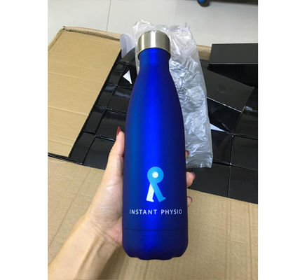 304 aço inoxidável 18 oz garrafa de cola para desporto vácuo garrafa de água revestida em pó