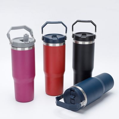 Tubarão de palha de aço inoxidável 30oz Capacidade livre de BPA cor fosca escolha popular