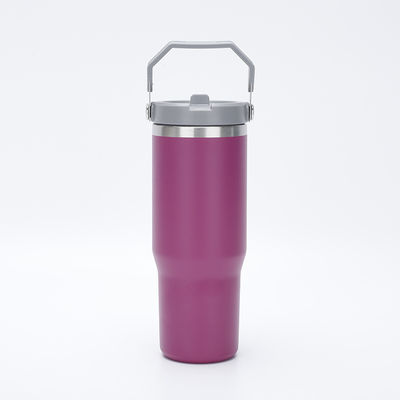 Tubarão de palha de aço inoxidável 30oz Capacidade livre de BPA cor fosca escolha popular