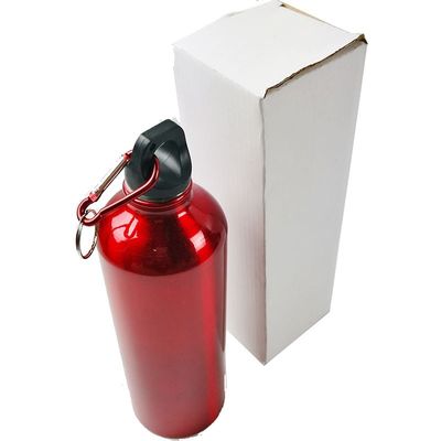 Garrafa de água para mountain bike com carabiner e água fervente aplicável em liga de alumínio