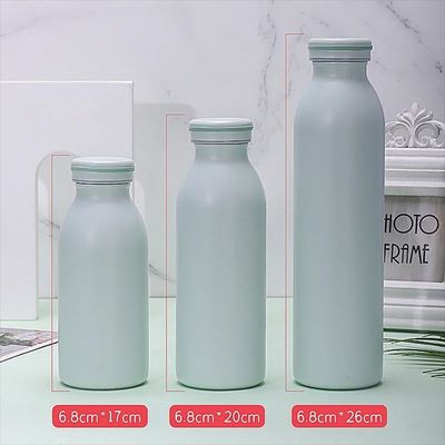 Garrafa de água de aço inoxidável com tinta de borracha macia 350 ml/600 ml Dupla parede isolada